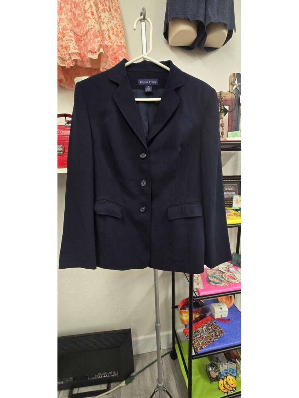 Preston & York Navy Blue Blazer – Women’s Size 10